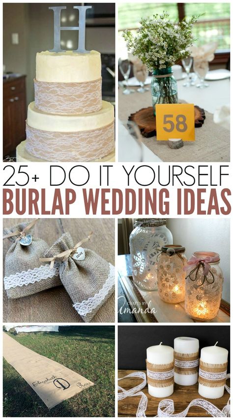 Burlap Wedding Ideas, Burlap Wedding Decorations, Rustic Burlap Wedding, Rustic Wedding Diy, Rustic Wedding Centerpieces, Wedding Centerpieces Diy, Burlap Wedding, Wedding Table Centerpieces, Wedding Candles