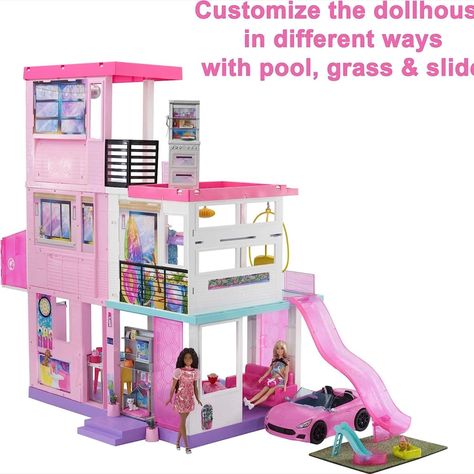 Barbie Car, Slime Toy, Barbie Dreamhouse, Barbie Sets, Easter Toys, Barbie Dream House, Barbie Dream, Three Floor, Dinosaur Toys