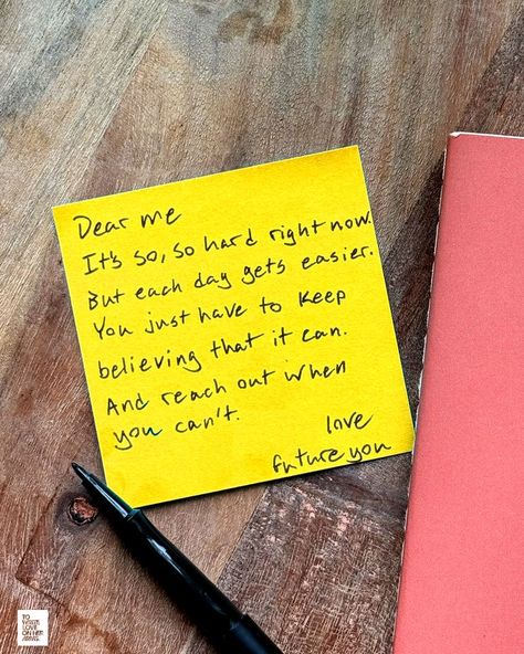 Dear Me,
It's so, so hard right now. But each day gets easier. You just have to keep believing that it can. And reach out when you can't.
Love, Future You Younger Self, Dear Me, Make An Effort, Letter T, Inner Child, Healing Journey, A Letter, Finding Peace, Have You Ever