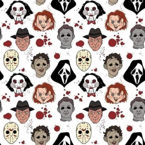 Halloween Patterns Wallpaper, Horror Halloween Wallpaper, Horror Lockscreen, Horror Cricut, Horror Movie Wallpaper, Horror Wallpaper Aesthetic, Horror Background, Horror Pattern, Horror Wallpaper