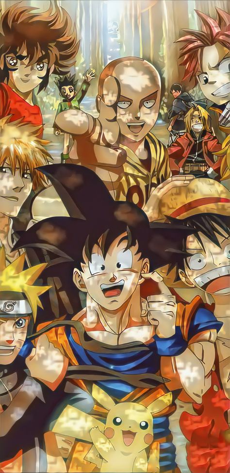 Tus personajes favoritos en una sola imagen👌 All Anime Characters, Japon Illustration, Seven Deadly Sins Anime, Dragon Ball Super Manga, Cartoon Crossovers, Anime Dragon Ball Super, Anime Tattoos, Anime Crossover, Cool Anime Pictures