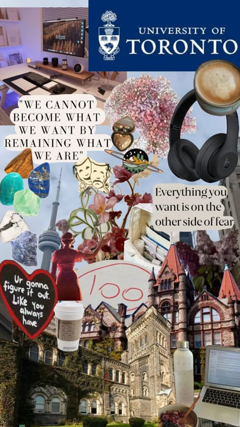 2023/24 school year moodboard #toronto #uoft #university #universityoftoronto #moodboards University Inspiration, College Vision Board, Manifesting Vision Board, Law School Inspiration, College Motivation, Med School Motivation, Vision Board Photos, Toronto City, Moving To Canada