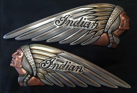 Custom Indian Motorcycle Gas Tank Emblem Indian Motorcycle Art, Indian Motorcycle Logo, Indian Cycle, Indian Motorbike, Indian Motorcycle Scout, Indian Motors, Indian Logo, Vintage Indian Motorcycles, Motorcycle Tattoos