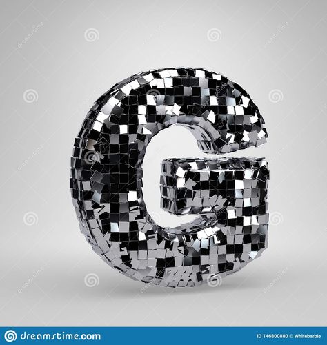 Chrome Disco ball uppercase letter G isolated on white background. 3D rendered alphabet Bola Disco, Typeface Alphabet, Light Symbol, Nissan Logo, Background 3d, Letter G, Uppercase Letters, Modern Fonts, Upper Case