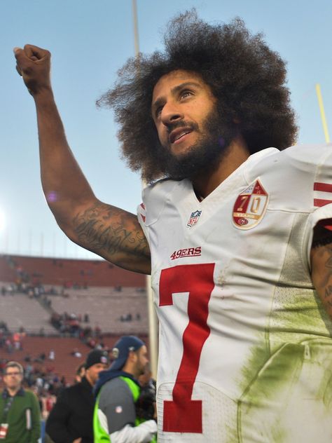 Colin Kaepernick featured in Nike's 'Just Do It' 30th anniversary ad Colin Kaepernick, National Anthem, 30th Anniversary, Usa Today, Just Do It, The National, Sports Jersey, Nike, Collage