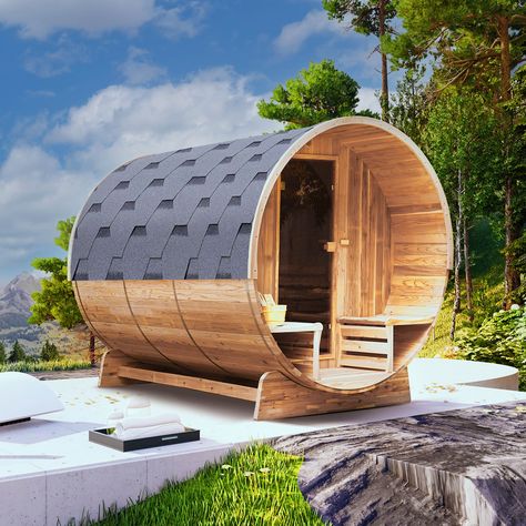 Outdoor sauna ideas backyards