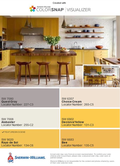 Yellow Kitchen Dining Room, Yellow Kitchen Tiles Backsplash Ideas, Yellow Wall Kitchen Ideas, Yellow Countertop Kitchen, Yellow Tiles Kitchen, Mustard Yellow Kitchen Cabinets, Mustard Kitchen Cabinets, Yellow Cabinets Kitchen, Mustard Cabinets