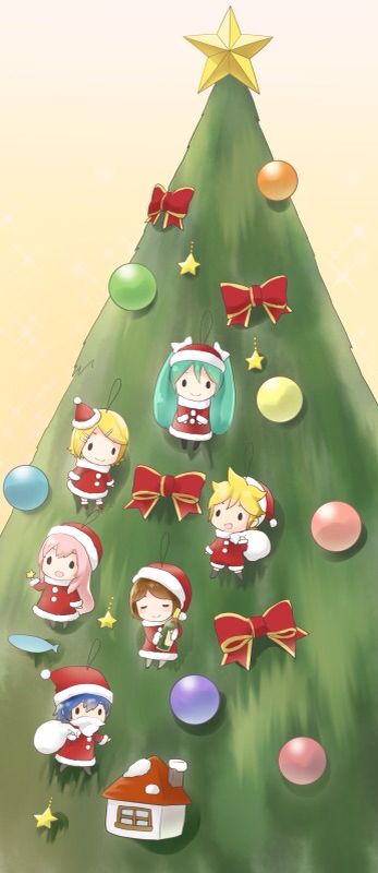 Vocaloid Christmas Vocaloid Christmas Wallpaper, Christmas Vocaloid, Vocaloid Christmas, Hatsune Miku Christmas, Mood Wallpaper, Project Sekai, Christmas Wallpaper, Hatsune Miku, Vocaloid