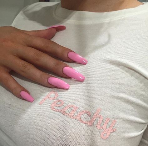 Bright Summer Acrylic Nails, Summer Acrylic Nails, Pink Acrylic Nails, Coffin Nails Designs, Pretty Acrylic Nails, Best Acrylic Nails, Long Acrylic Nails, Gorgeous Nails, Cute Acrylic Nails