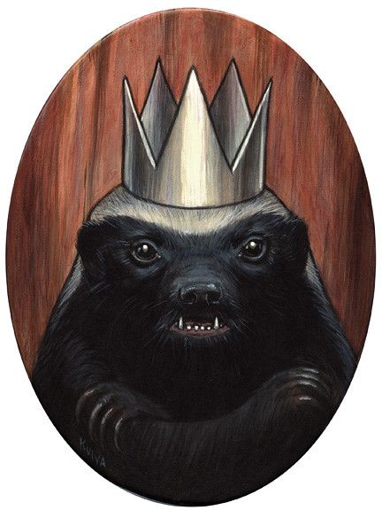 King Honey Badger | Kelly Vivanco | Flickr Honey Badger Tattoo, Badger Tattoo, Badger Illustration, Snake Art, Honey Badger, Arte Animal, Photo Session, Spirit Animal, Badger