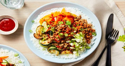 Simple, convenient, and delicious: that’s what’s in store with our Pork Bibimbap Rice Bowls recipe, made with pre-measured, high-quality ingredients. Ground Pork Rice Bowl, Fresh Healthy Recipes, Hello Fresh Meals, Bibimbap Recipe, Hellofresh Recipes, Sauteed Chicken Breast, Hello Fresh Recipes, Recipe Aesthetic, Rice Bowls Recipes