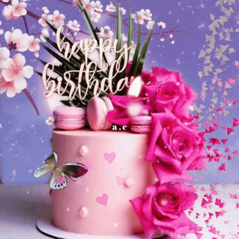 Happy Birthday GIF - Happy Birthday - Discover & Share GIFs Happy Bday Gif, Gif Happy Birthday, Happy Birthday Animated, Happy Birthday Wishes For Her, Birthday Animated Gif, Happy Birthday Gif Images, Animated Happy Birthday Wishes, Happy Birthday Flowers Gif, Happy Birthday Bouquet