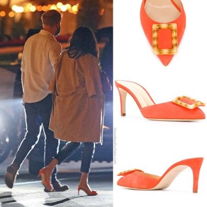 Meghan Markle in Chloe Gosselin Kasia mules http://liketk.it/2Ykv8 #liketkit @liketoknow.it #LTKshoecrush #heels #slipon #mules #pumps #datenight #slides #shoes #shoaddict #sliponshoes Meghan Markle Shoes, Rachel Markle, Meghan Markle Outfits, Prins Harry, Meghan Markle Prince Harry, Kate And Meghan, Meghan Markle Style, Prince William And Kate, Prince Harry And Meghan