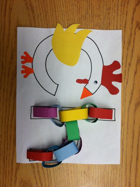 CH craft-chains and chickens Phonics Crafts, Lively Letters, Letter C Crafts, Prep Classroom, Ch Sound, Kindergarten Craft, Alphabet Letter Crafts, Letter Blends, Letter Craft