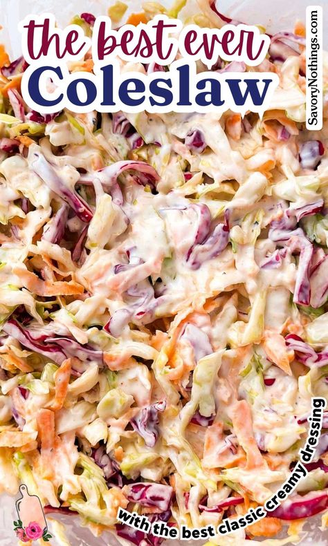 Coleslaw Pin Coleslaw With No Mayonnaise, Coleslaw With Ramen Noodles Recipe, Coleslaw For Sliders, Delicious Coleslaw Recipes, Make Ahead Coleslaw Recipe, North Carolina Slaw Recipe, Best Ever Coleslaw Recipe, Best Homemade Coleslaw Recipe, Coleslaw For Fish And Chips