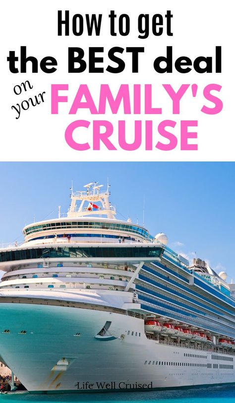 Best Family Cruises, Cruise Secrets, Best Cruise Deals, Best Cruise Lines, Cruise Packing Tips, Best Cruise Ships, Cruise Planning, How To Book A Cruise, Cruise Excursions