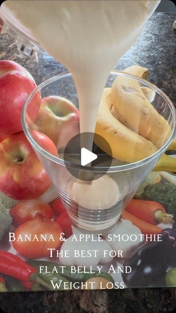 Hanna Healthy Tips 🥝🥑🍌🍍🍹 on Instagram: "Banana&Apple Smoothie: Best smoothie recipe for flat belly and healthy!! Quick and easy menu that you will fall in love
Follow me @hannahealthtips 
#smoothie #banana #apple #easyrecipe #drink #healthylifestyle #healthyrecipes #cookwithme #healthycooking #weightlossrecipes" Banana Bariatric Recipe, Cashew Smoothie Recipes, How To Make Fruit Smoothie, How To Make A Smoothie, Banana Apple Recipes, Fruit Smoothies Healthy, Healthy Smoothies For Breakfast, Morning Drink Recipes, Banana Pudding Smoothie