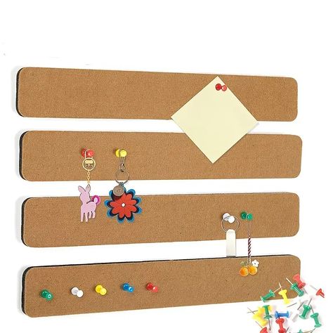 4pcs Cork Bulletin Board Strips 2 15 Frameless Cork Board Note Strips For Office Study Home Decoration Felt Nail Board Bar Strips Bulletin Board Bedroom Office Home Wall Decor With 35 Push Pins - Office & School Supplies - Temu Felt Pin Board, Bar Tile, Photo Collage Wall, Fabric Board, Wall Mount Jewelry Organizer, Cork Tiles, Decorative Boards, Cork Bulletin Boards, Display Pictures