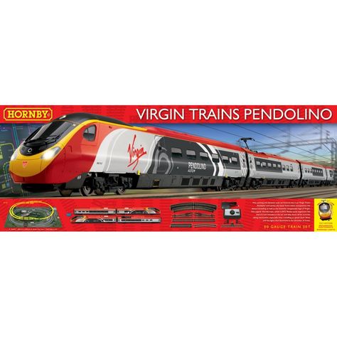 Hornby Virgin Trains Pendolino 00 Gauge Train Set Electric Train Sets, 00 Gauges, 00 Gauge, Ho Model Trains, Hobby Trains, Toy Trains Set, Standard Gauge, Model Train Sets, Hobbies That Make Money