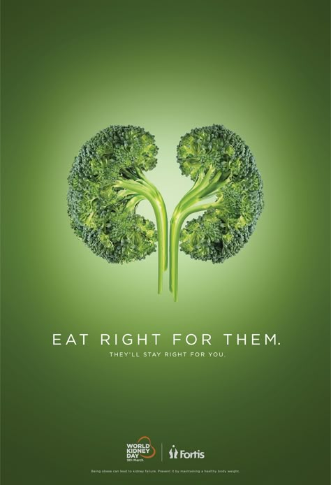 World Kidney Day, Healthcare Advertising, Clever Advertising, 광고 디자인, Ad Of The World, Creative Advertising Design, Visual Metaphor, Publicidad Creativa, Food Advertising