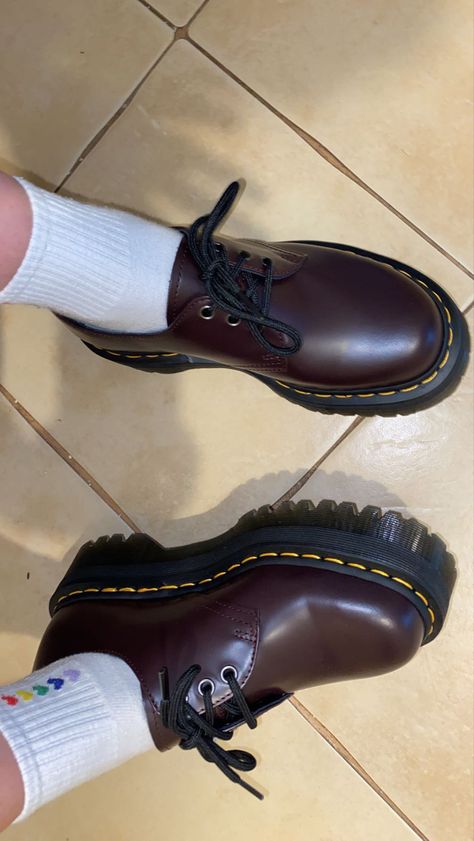 #burgundymartens #docmartensstyle #docmartensoutfits #docmarten #martens #fashion #brownmartens #shoes #outfits Dark Red Doc Martens, Maroon Doc Martens, Doc Martens Loafers, Doc Martens 1461, Doc Martens Shoes, Red Doc Martens, Shoes Wishlist, Doc Martens Outfit, Burgundy Outfit