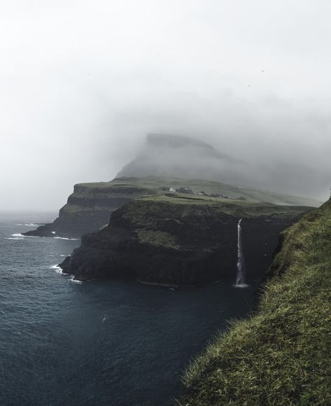 Foggy Island, Faroe Island, Foggy Day, Emerald Isle, Faroe Islands, The Fog, Private Island, Bank Of India, Geography