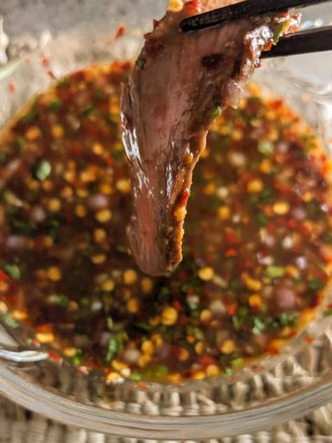 Thai Steak Sauce, Spicy Steak Recipes, Thai Steak Recipes, Lao Steak Marinade, Thai Marinade For Beef, Thai Steak Marinade, Spicy Steak Sauce, Thai Beef Marinade, Asian Steak Sauce