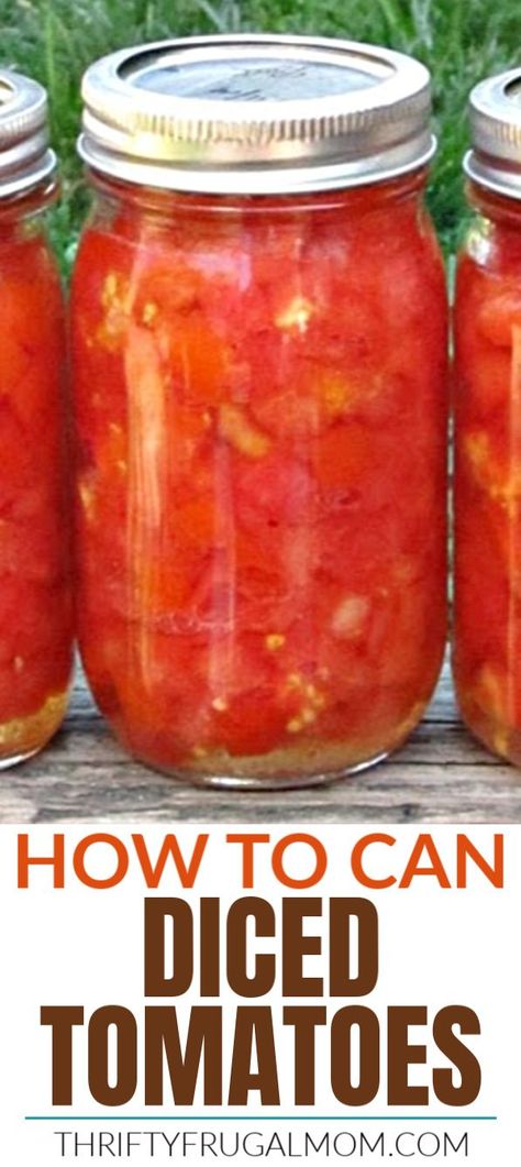 Canning Tomatoes Ball Recipe, Instapot Canning Tomatoes, Canned Diced Tomatoes Water Bath, Canning Italian Diced Tomatoes, Canning Diced Tomatoes Pressure Canner, Canning Diced Tomatoes Recipes, Small Batch Tomato Canning, Canning Frozen Tomatoes, What To Do With A Lot Of Tomatoes