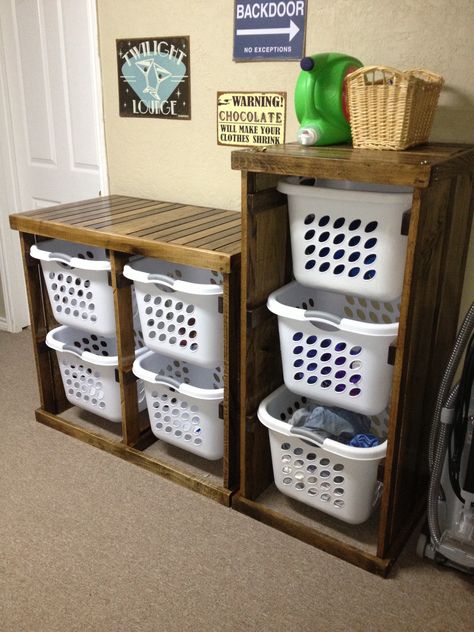 Laundry Basket Ideas, Laundry Basket Shelves, Laundry Basket Dresser, Laundry Basket Holder, Diy Laundry Basket, Laundry Basket Storage, Basket Holder, Laundry Basket Organization, Laundry Room Remodel