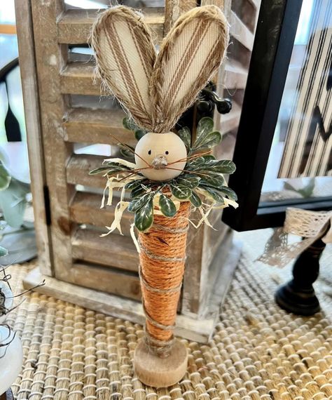 Primitive Easter Decor, Easter Wood Crafts, Easter Party Decor, Easter Craft Decorations, Easter Bunny Crafts, Spring Easter Crafts, Do It Yourself Crafts, Bunny Crafts, Easter Crafts Diy