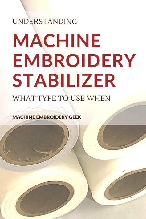 Understanding machine embroidery stabilizer Machine Embroidery Stabilizer Guide, Stabilizers For Machine Embroidery, Embroidery Stabilizer Chart, Starting An Embroidery Business, Christmas Machine Embroidery Designs, Machine Embroidery Ideas, Embroidery Machine Projects, Embroidery Machine, Machine Embroidery Basics