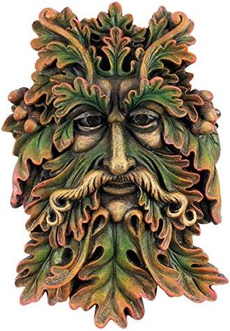 The Green Man Pagan, Green Man Tattoo, Man Fairy, Garden Wall Plaque, Spiritual Garden, Acorn Leaf, Leaf Man, Wood Wall Plaques, The Green Man