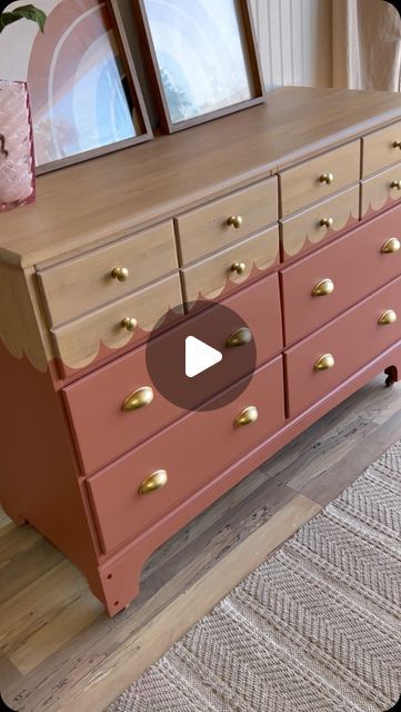 Alyssa | Furniture Refinisher on Instagram: "Cute and trendy dresser design. Painted in Coralcotta by @melangepaints . #diyfurnitureflip #trendy #dressermakeover #furnituredesign" Diy Furniture Flip, Dresser Design, Trendy Furniture, Dresser Makeover, Diy Home Furniture, Home Furniture, Furniture Design, Dresser, Home Diy