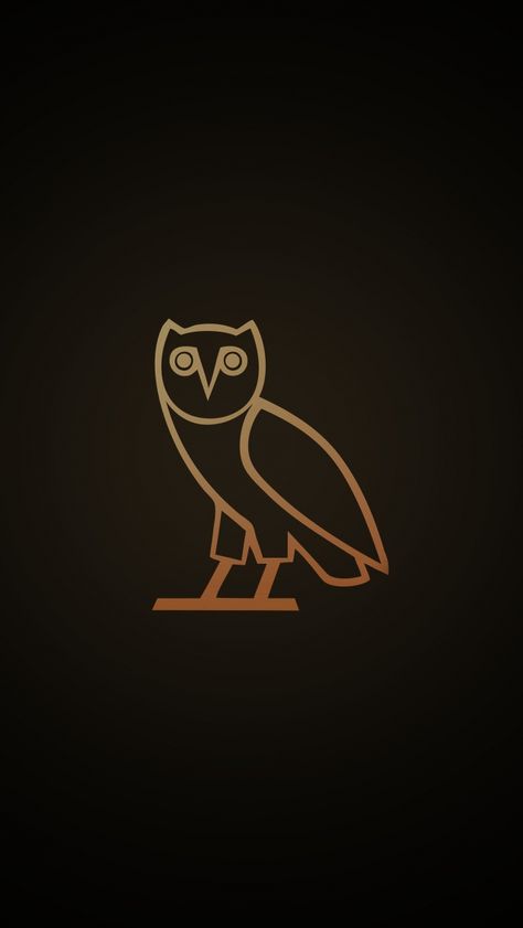 Download free HD wallpaper from above link! #owl #outline #gold #black #logo #design #minimal Ovo Wallpaper Iphone, Drake Ovo Owl, Ovo Wallpaper, Owl Wallpaper Iphone, Ovo Owl, Chivas Wallpaper, Owl Outline, Drake Ovo, Hype Wallpaper