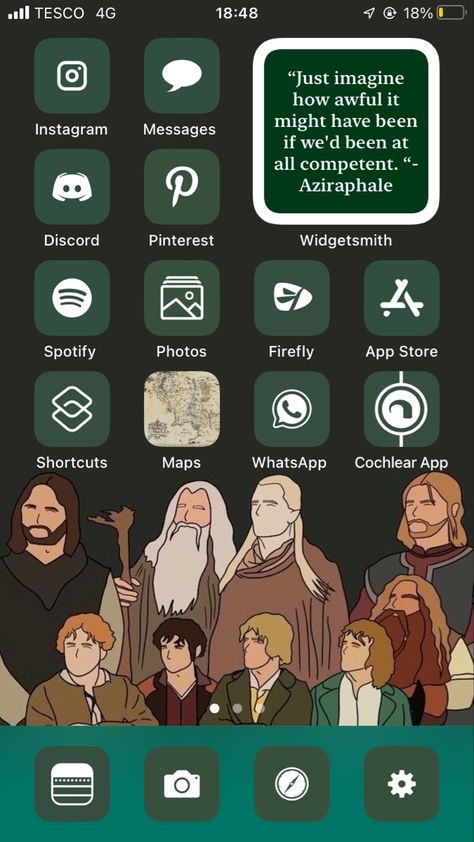 #lotr #lordoftherings #homescreen Lotr Homescreen, Funny Lockscreen, Ring Icon, Instagram Message, Phone Theme, Home Screen, Phone Themes, Icon Pack, The Rings