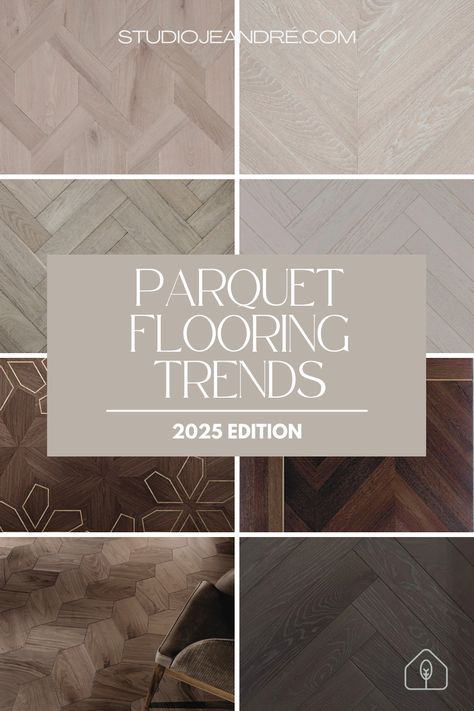 Your exclusive guide to timeless parquet flooring trends. Find out which parquet flooring is the best and why parquet flooring is so expensive. We look at popular parquet flooring styles and contemporary parquet flooring ideas. Chevron parquet flooring and herringbone parquet flooring are always bang on trend. Discover the opulence of a Versailles parquet flooring and more unusual parquet flooring patterns. Grab the most popular parquet flooring trends for 2025 Large Parquet Flooring, Staining Parquet Floors, Chevron Parquet Flooring, Stained Parquet Floors, 2025 Flooring Trends, Parquet Tile Flooring, Parquet Flooring Kitchen, Parquet Flooring Design, Chevron Parquet