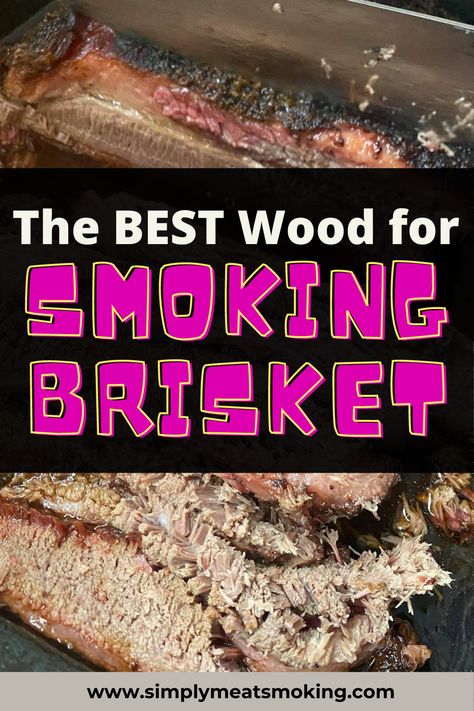 Want to know what wood you should use for EPIC smoked brisket? what wood for brisket, what wood to smoke brisket, mesquite or hickory for brisket, brisket wood, best wood for smoking beef brisket, mesquite for brisket, smoking wood for brisket, smoking wood for brisket, smoke wood for brisket, brisket wood chips, best smoker for brisket, Smoked Corned Beef, How To Make Juice, Brisket Recipes Smoked, Bbq Tips, Best Smoker, Bbq Hacks, Smoked Beef Brisket, Best Chips, Pecan Wood