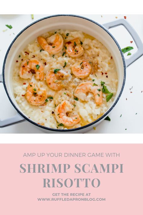 Risotto Recipes With Shrimp, Easy Shrimp Risotto, Creamy Shrimp Risotto, Cajun Shrimp Risotto, Shrimp And Risotto, Shrimp Rositto, Shrimp And Risotto Recipes, Shrimp Risotto Recipes Easy, Chicken Risotto Recipes