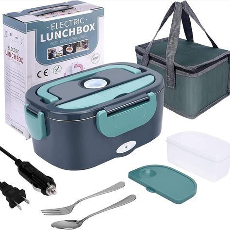 Electric Heating Lunch Box Food Heater/Warmer Portable Heated Lunch Box for Car Truck and Home Work Adults Electric Lunch Box - Leak Proof, 1.5L Removable 304 Stainless Steel Container
- 【WARM HEALTHY MEAL ANYWHERE】- 
- 【3 IN 1 Car & Truck & Home Use】-- 
- 【Leak-proof & Easy to Clean】- 
- 【Compact & Portable】-
- 【The Perfect Choice for Gifts】- Portable Microwave, Heated Lunch Box, Stainless Steel Food Containers, Stainless Steel Containers, Box Food, Portable Food, Food Warmer, Lunch Containers, Insulated Lunch Box