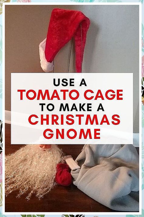 Outdoor Christmas Decorations - The power choice of Smart Consumers - find all you ever needed and get them today. Click to Visit! Gnome From Socks, Diy Christmas Gnomes, Tomato Cage Crafts, Diy Christmas Decorations For Home, Gnome Crafts, Tomato Cages, Christmas Crafts To Make, Gnomes Diy, Socks Christmas