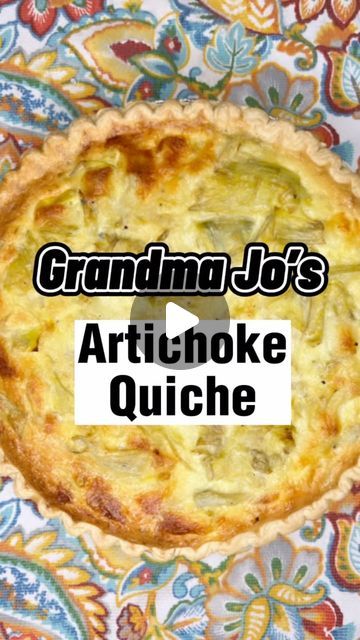 Melissa Kauper on Instagram: "Maybe I’m bias, but my grandma’s artichoke quiche is number 1! ❤️ We always had Easter brunch at my grandma’s and this was always a menu item… and always one of our favorite dishes! Actually it made its way to most bridal and baby showers too❤️ the best part is it’s actually a cinch to make! I blogged the entire recipe and I’ll link to my story but of course I’ll add the ingredients here as well!  Remember: 1. Get all the moisture out of those artichokes before sautéing!  2. You can use pillsbury @pillsbury deep dish pie crust right out of the freezer and it’s DELICIOUS!  3. Bake at 350°F. For about 50-60 minutes depending on your oven and let it rest before slicing!  Two 14 oz. cans of quartered artichoke hearts 3-4 cloves of minced garlic 1 tbsp. of butter 1 Chicken Artichoke Quiche, Artichoke Quiche Recipes, Artichoke Pie Recipe, Deep Dish Pie Crust, Artichoke Quiche, Strega Nona, Fast Appetizers, Pillsbury Pie Crust, Quiche Recipes Easy