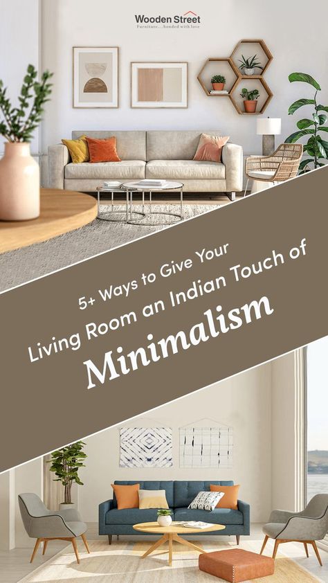 When we talk about minimalism or minimalistic interiors, many find it difficult to understand the very concept of it. Minimalism is nothing but a design celebration of simplicity. Uncluttered, renewable, monochromatic, are some minimalistic decor ideas that feel strange to many who always incline towards bright and loud themes. Minimalist Indian Interior Design, Minimal Indian Living Room, Simple Living Room Decor Indian, Minimal Living Room Decor, Simple Decor Ideas, Decor Tips And Tricks, Indian Interior Design, Living Room Decor Indian, Indian Living Room