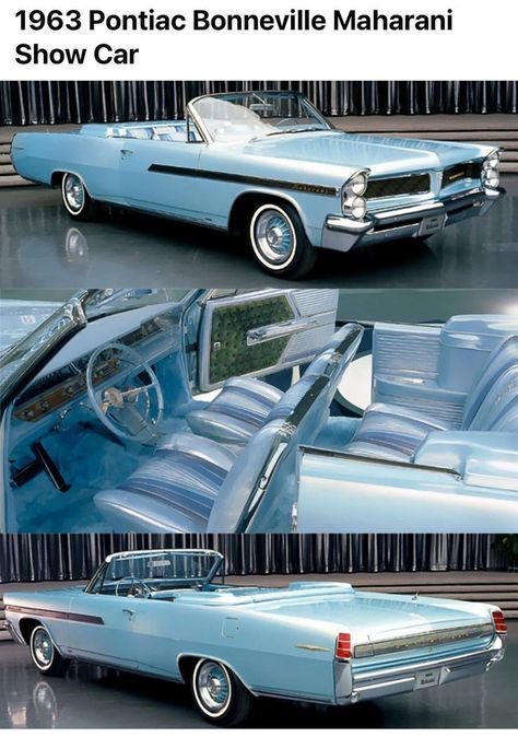 1963 Pontiac Bonneville Maharani Old American Cars, Classic Cars Chevy, Automobile Advertising, Old Vintage Cars, Pontiac Catalina, Pontiac Cars, American Classic Cars, Pontiac Bonneville, Ford Classic Cars