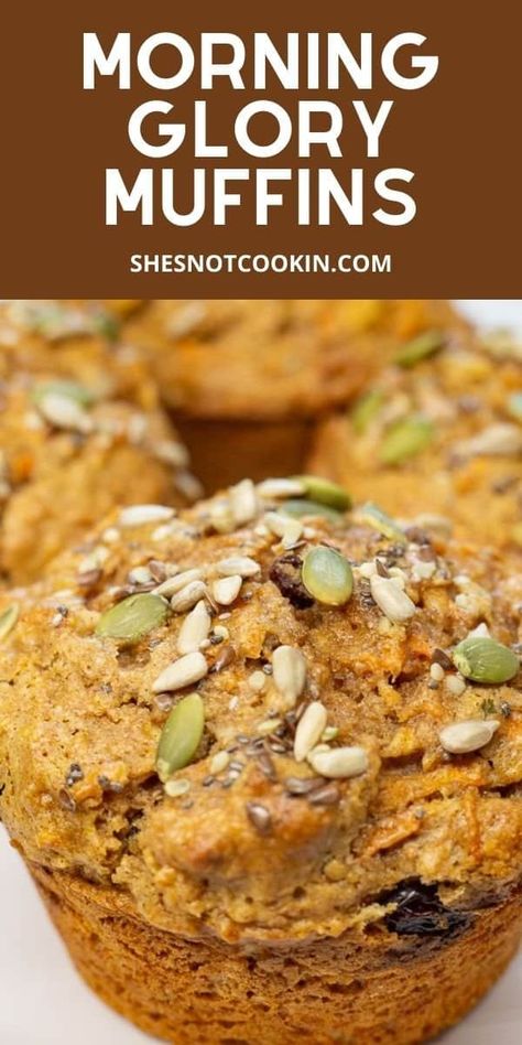 Best Morning Glory Muffins Recipes, Everything Muffins Recipe, Healthy Bakery Style Muffins, Glory Morning Muffins, Salt Muffins Recipes, Jumbo Breakfast Muffins, Morning Glory Muffin Recipes, Morning Glory Loaf Recipe, Savory Muffins Healthy