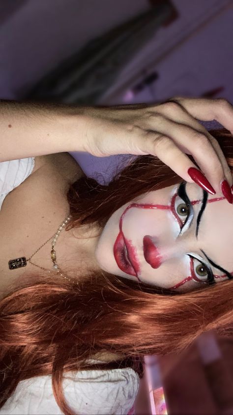 #pennywise #halloween #halloweenmakeup #it Penny Wise Makeup, Pennywise Halloween, Face Painting, Halloween Makeup, Halloween Face, Penny, Face Makeup, Halloween Face Makeup, Halloween