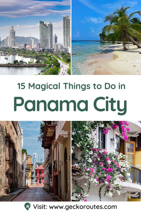 Everybody’s heard about the Panama Canal, but there are so many more things to do in Panama City than just seeing this. Do you actually know what the best things to do in Panama City are? Don’t worry if you don’t; that’s what our amazing top things to do in Panama City guide is for. We’ll tell you everything you need to know about the 15 top things to do in Panama City, like visiting the San Blas Islands, Casco Viejo and exploring beaches. Things To Do In Panama, San Blas Islands, Panama Travel, Panama Canal, San Blas, Panama City Beach, Panama City, North America Travel, Panama City Panama