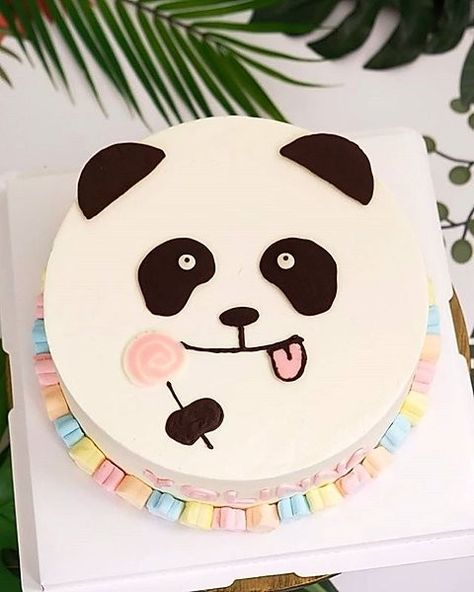 Panda Birthday Cake, Panda Birthday, Cake Designs Birthday, Cake Designs, Birthday Cake, Hello Kitty, Kitty, Cake, Birthday