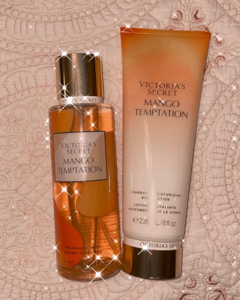 Mango Temptation, Profumo Victoria Secret, Vintage Perfumes, Perfume Collection Fragrance, Body Splash, Smell Goods, Victoria Secret Perfume, Victoria Secret Body, Bath And Body Care