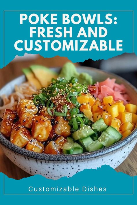 🍣 Fresh Poke – Enjoy these fresh poke bowl recipes that are packed with flavor and perfect for lunch or dinner! 🥢 #PokeBowlInspo #HealthyEats #CustomizableBowls #DeliciousMeals Healthy Poke Bowl Recipe, Healthy Poke Bowl, Poke Bowl Recipes, Poke Bowl Recipe, Poke Bowls, Raw Fish, Bowl Recipes, Poke Bowl, Bowl Recipe