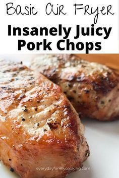 Gansey Aesthetic, Pork Loin Chops Recipes, Air Fry Pork Chops, Air Fryer Recipes Pork, Boneless Pork Chop Recipes, Air Fryer Pork, Air Fryer Pork Chops, Juicy Pork Chops, Air Fried Food